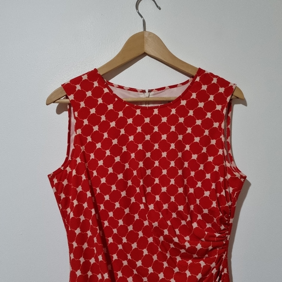 Country road Size 12 Red Sleeveless Summer Dress - Picture 2 of 6